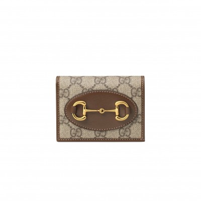 GUCCI GUCCI HORSEBIT 1955 CARD CASE WALLET 621887 (17.5*11cm)